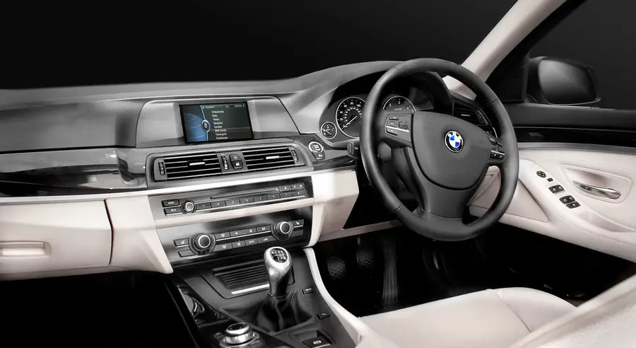 The dashboard and air vents of a car