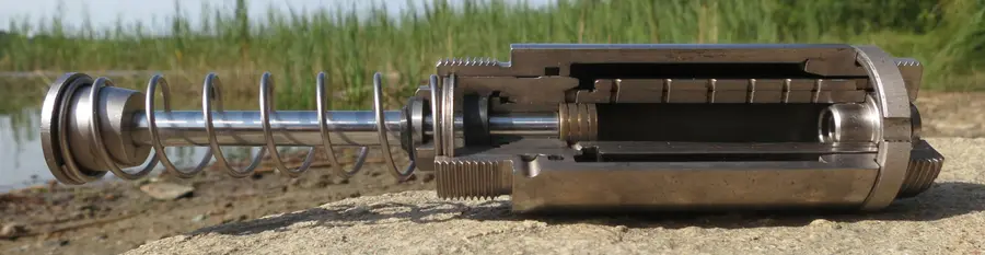 A coil spring and shock absorber
