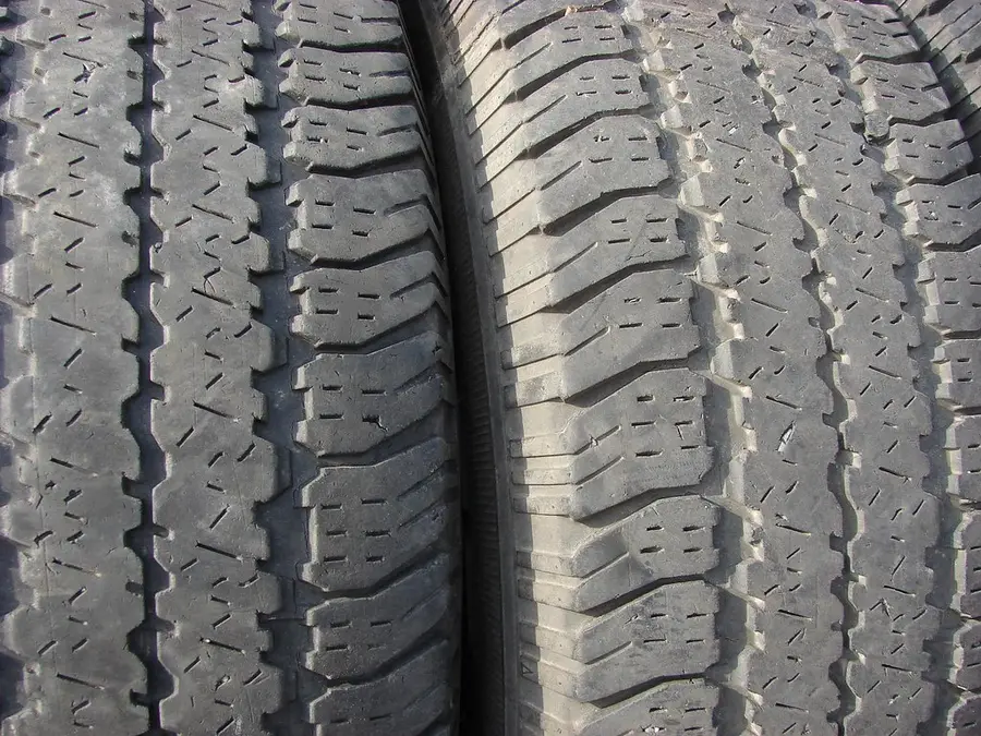 Two tires side by side showing their tread