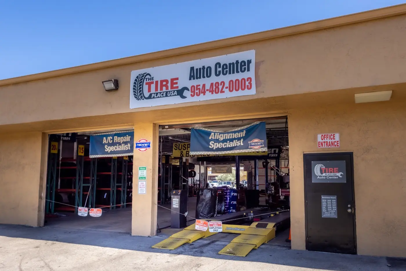 The Tire Place USA storefront at 158 NW 1st St, Deerfield Beach